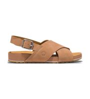 timberland para mujer tb0a41mqcw81 sandalias backstrap marron 41 w plano ante hebilla casual