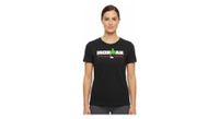 camiseta negra de manga corta ironman portugal cascais para mujer