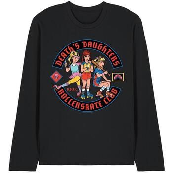 Steven Rhodes Camiseta manga larga Death's Daughters Roller Skate Club para hombre