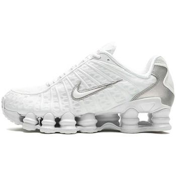 Nike Zapatillas Shox TL White Metallic Silver Max Orange para hombre