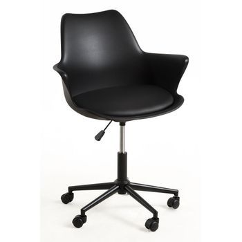 Silla Synk Office De Polipiel 91*61*59 Cm - Negro