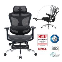 silla ergonomica sihoo doro c300 jt con reposapies extensible malla negra