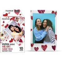 pelicula instantanea fujifilm instax mini film heart 10 fotos diseno corazon