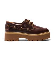 timberland para mujer tb0a2qdmd571 nauticos de piel stone street marron 41 w 3 a 5cm cordones casual