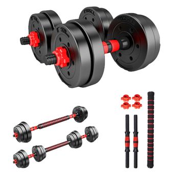 Juego de mancuernas y barras ajustables, peso - 10kg 15kg 20kg 30kg 40kg 50kg, set de mancuernas, barras que se pueden combinar libremente