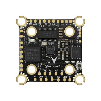 Controlador de vuelo SEQURE H743 MPU6000 de 30.5x30.5mm 4-8S 5V 10V con doble salida BEC compatible con DJI O3 HD analóg