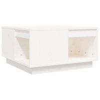 mesa de cafe - mesa de centro de madera maciza de pino blanco 60x61x325 cm