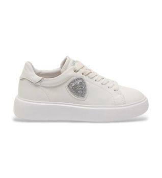 Blauer para mujer. S6VENUS01 Zapatillas de Piel Venus blanco (40), Plano, Cordones, Casual