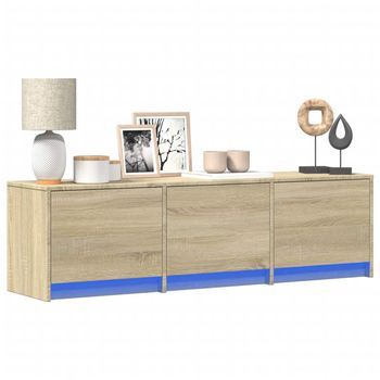 Mueble De Tv | Mueble De Salón | Gabinete De Tv Sonoma 140 X 34 X 40 Cm Madera De Ingeniería