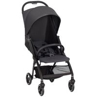 aiyaplay carrito para bebe plegable con respaldo reclinable reposapies ajustable capota cesta arnes carga 15 kg gris oscuro