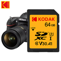 tarjeta sd kodak para camara alta velocidad 100 mbs tarjeta de memoria c10 32 gb 64 gb 128 gb 256 gb sdxc a1 u3 v30 uhs-i tarjetas sd para camaras 4k hd slr dv