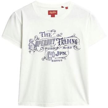 Superdry Camiseta T-shirt ajusté métallisé femme para mujer