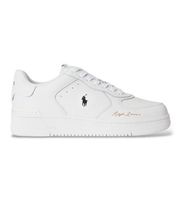 polo ralph lauren para hombre 809p17938001 deportiva masters court de piel blanco 46 plano cordones casual