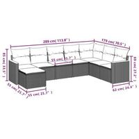 conjunto de comedor de jardin con cojines juego de 8