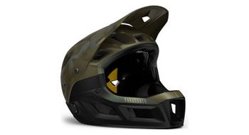 Casco met parachute mcr mips con mentonera extraible verde mate