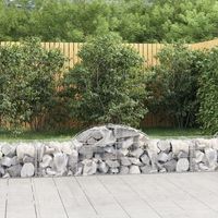 cestas de gaviones 3 piezas  gavion para piedras  gavion decorativo forma de arco hierro 200x50x4060 cm cfw353518