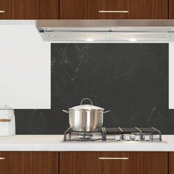 Frente de cocina (panel trasero) aluminio - 60 x 70 cm - gris