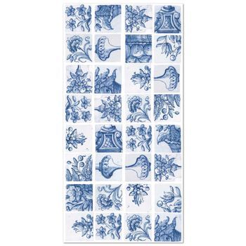 Panorama Alfombra Vinílica Hidráulica Sevilla Azul 100x140 Cm