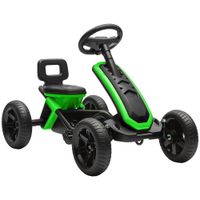 aiyaplay kart pedales con ruedas antideslizantes de eva marco metalico carga 30 kg para ninos y ninas de 2-5 anos verde