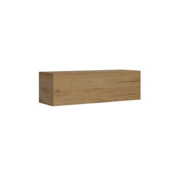 Mueble De Tv De Pared Abatible Con Paso De Cables, Ancho 133,6 Cm, Alto 40 Cm, Profundidad 39,2 Cm, Roble Natural