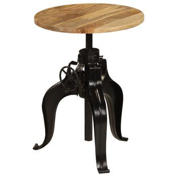 Mesa De Bar Madera Maciza De Mango 60x(76-110) Cm Vidaxl