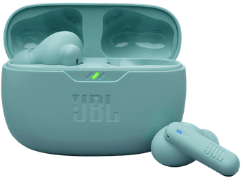 Auriculares True Wireless - JBL Wave Beam 2, 40 h Autonomía, IP54, Cancelación de ruido, Ergonómico, Turquesa