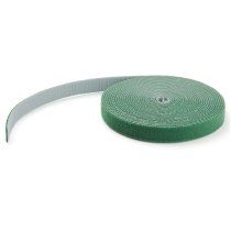 StarTech.com Bobina de 7,6m de Gancho y Bucle - Tiras Reutilizables de Gancho y Bucle - Cinta Sujetacables - Envolturas Ajustables de Tela para GestiÃ³n de Cableado - Verde