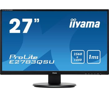 IIYAMA ProLite E2783QSU-B1 Quad HD 27” IPS LCD Monitor - Black, Black