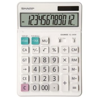 Sharp EL-340W Calculadora 12 Dígitos Blanca