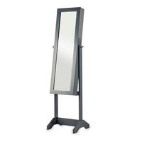 espejo joyero de pie gris madera mdf 36 x 140 x 365 cm