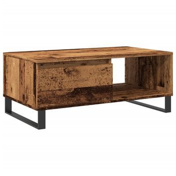Mesa De Café | Mesa De Centro Madera De Ingeniería Envejecida 90x50x36,5 Cm