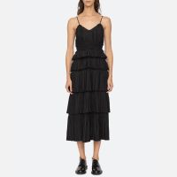 sea new york parcie satin crinkle tank dress - us 10 uk 14