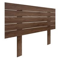 cabecero de madera reciclada dm estilo palet horizontal con patas 105x115cm camas 105 - nogal madera