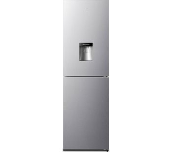 LOGIK LNFD55X18 50/50 Fridge Freezer - Inox, Cream