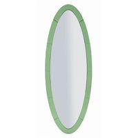 espejo de pared con marco de cristal verde 55x2x150 cm