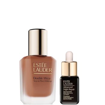 Estee Lauder Double Wear Stay-in-Place Makeup & Advanced Night Repair Serum Bundle (Various Shades) - Pecan