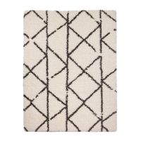 alfombra de pelo largo mahara beige 60x90 cm