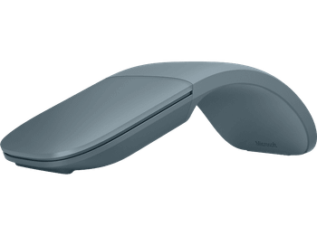 Ratón inalámbrico - Microsoft Surface Arc, Bluetooth, 2 Botones, Rango de frecuencias 2,4 GHz, 6 Meses Autonomía, Ocean