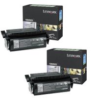 original multipack lexmark optra s1255 printer toner cartridges 2 pack -1382925