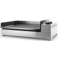 forge adour plancha electrica 3200w placa de hierro fundido esmaltado 60x42cm - premium e 60 i
