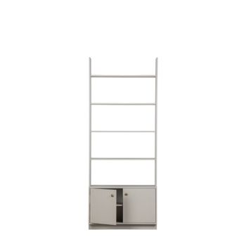 Estante de madera gris