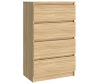 vidaxl aparador madera contrachapada color roble sonoma 60x35x985 cm