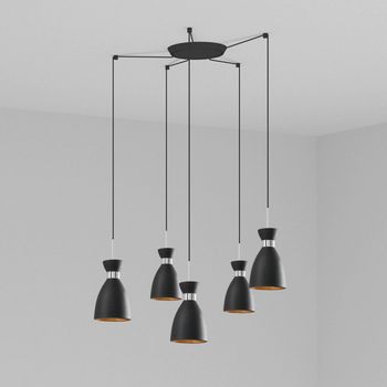 Lámpara de techo retro (5 luces)