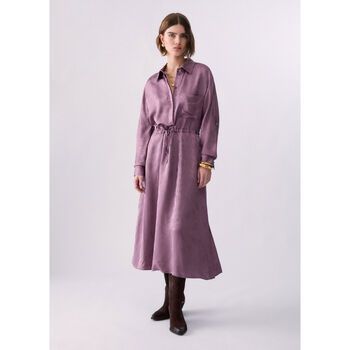 Liu Jo Vestidos Vestido midi en satén jacquard para mujer