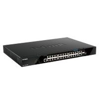 d-link dgs-1520-28mpe switch gestionado l3 gigabit ethernet 101001000 energaa sobre ethernet poe 1u negro