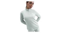 camiseta nike trail 1 4 zip gris  mujer