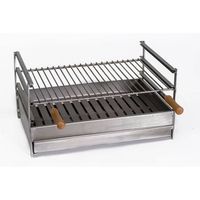 parrilla de barbacoa de acero inoxidable de 60 cm