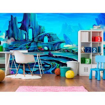 Fotomural Vinilo Infantil Paisaje Submarino 350 X 250 Cm