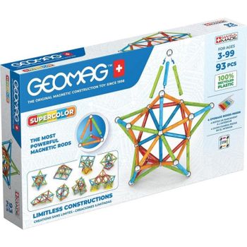 Geomag Supercolor Recycled Set de Construcción Magnética 93 piezas