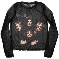 queen camiseta manga larga bo rhap classic para mujer